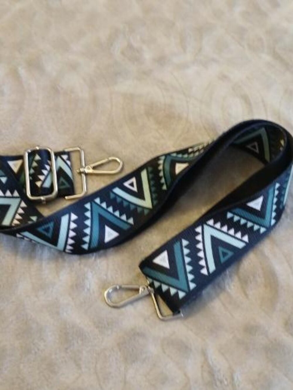 Adjustable purse strap for crossbody purse